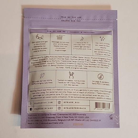 NWT CACAO COFFEE SCRUB BODY SCRUB SMOOTH GLOWING SKIN EXFOLIANT - Picture 3 of 13